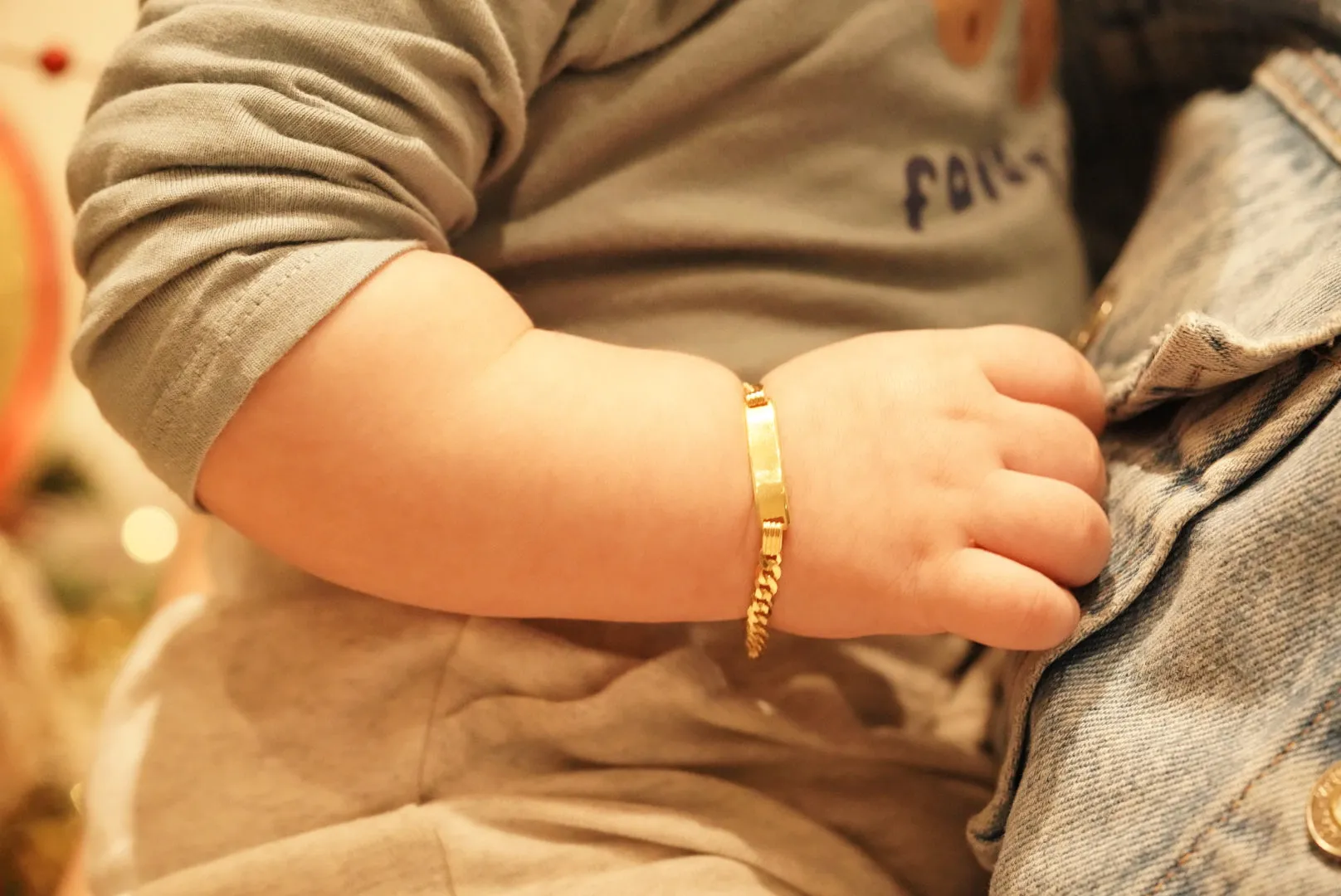 [0–10 Years Old] Lifetime Set – Thick Diamond-Cut Gold Chain & Bracelet for Your Little One