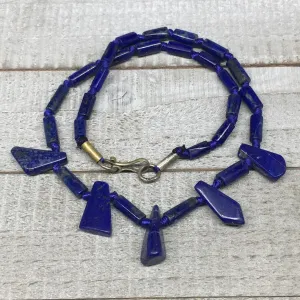30.1g, 9mm-25mm Natural Lapis Lazuli Polished Tube Beads Strand,31 Beads,LPB248