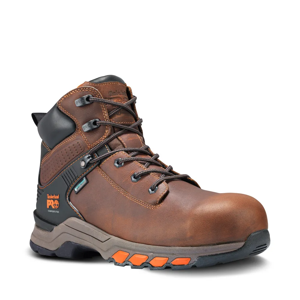 6IN. HYPERCHARGE COMPOSITE SAFETY TOE WATERPROOF BOOT - 214-Brown | Timberland PRO TB0A1Q54