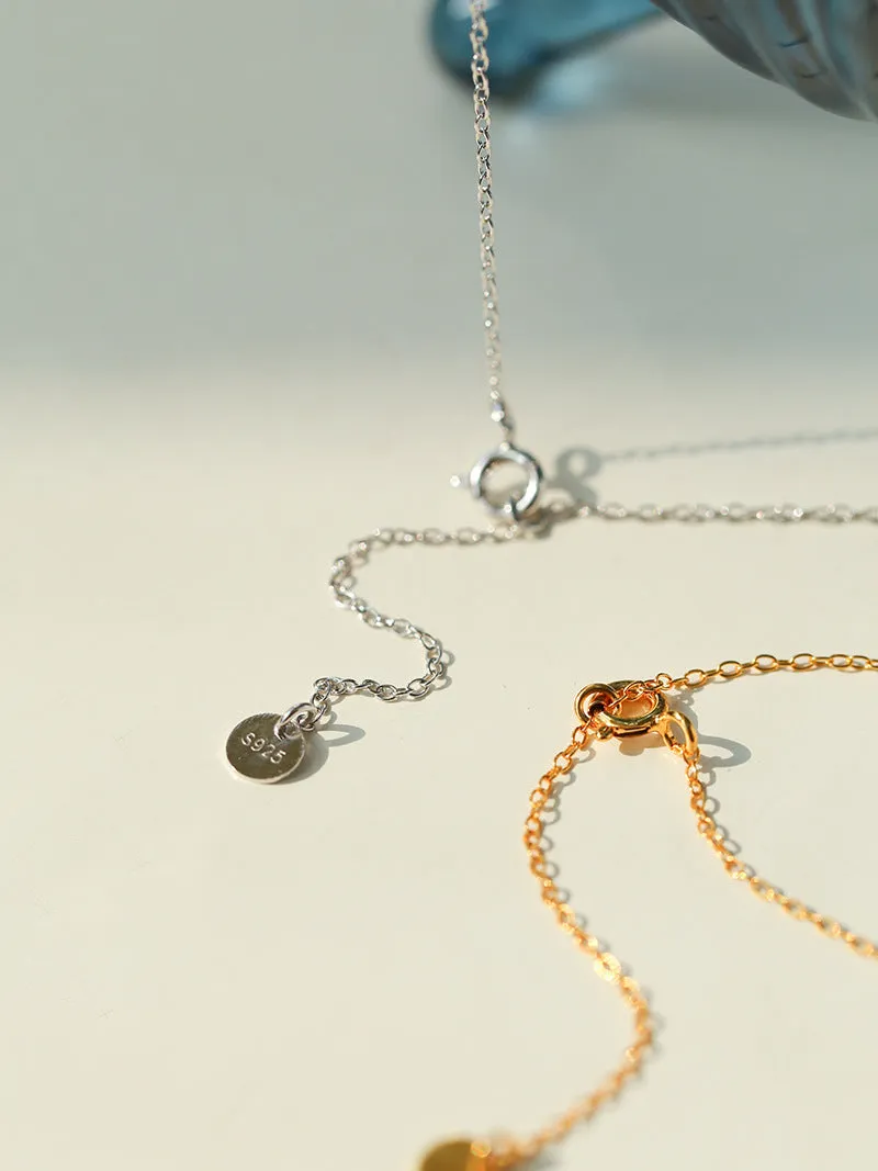 925 Silver Pea Lapis Lazuli Necklace