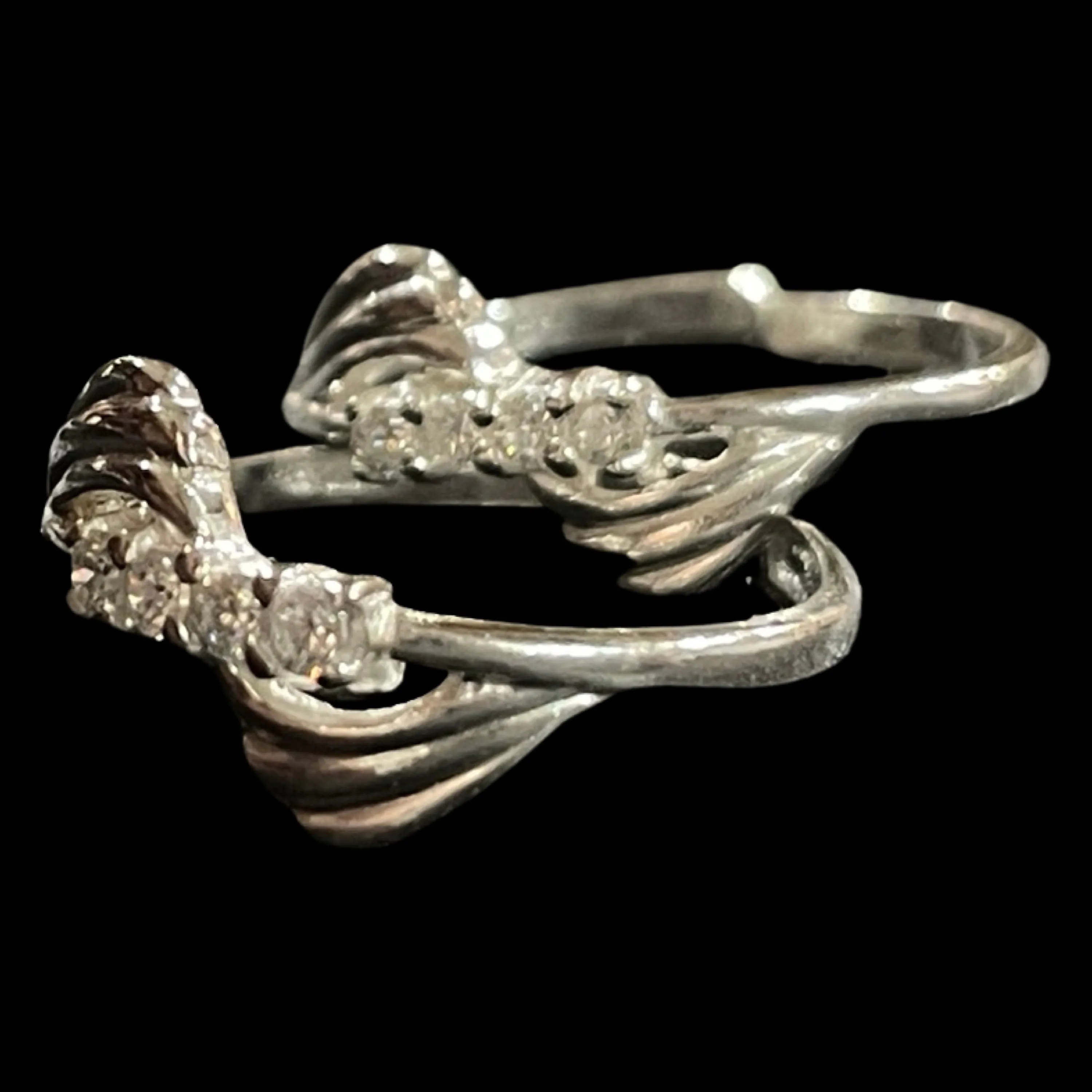 925 Sterling Silver CZ Toe-rings - Design #08