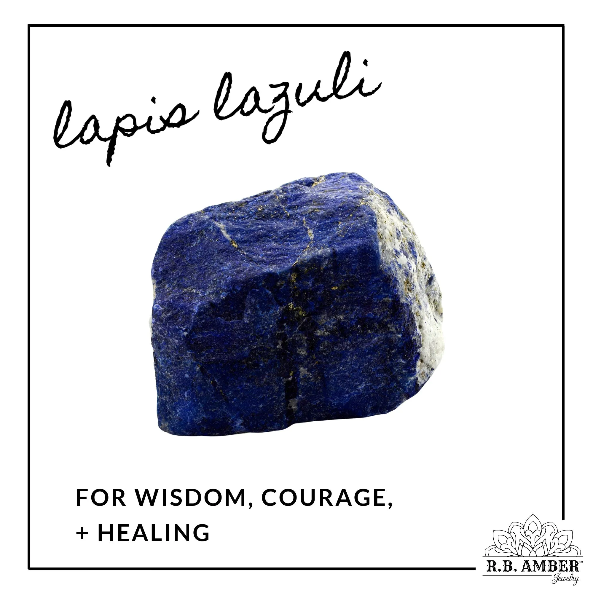 Adults | Lapis Lazuli   Cognac Amber Necklace