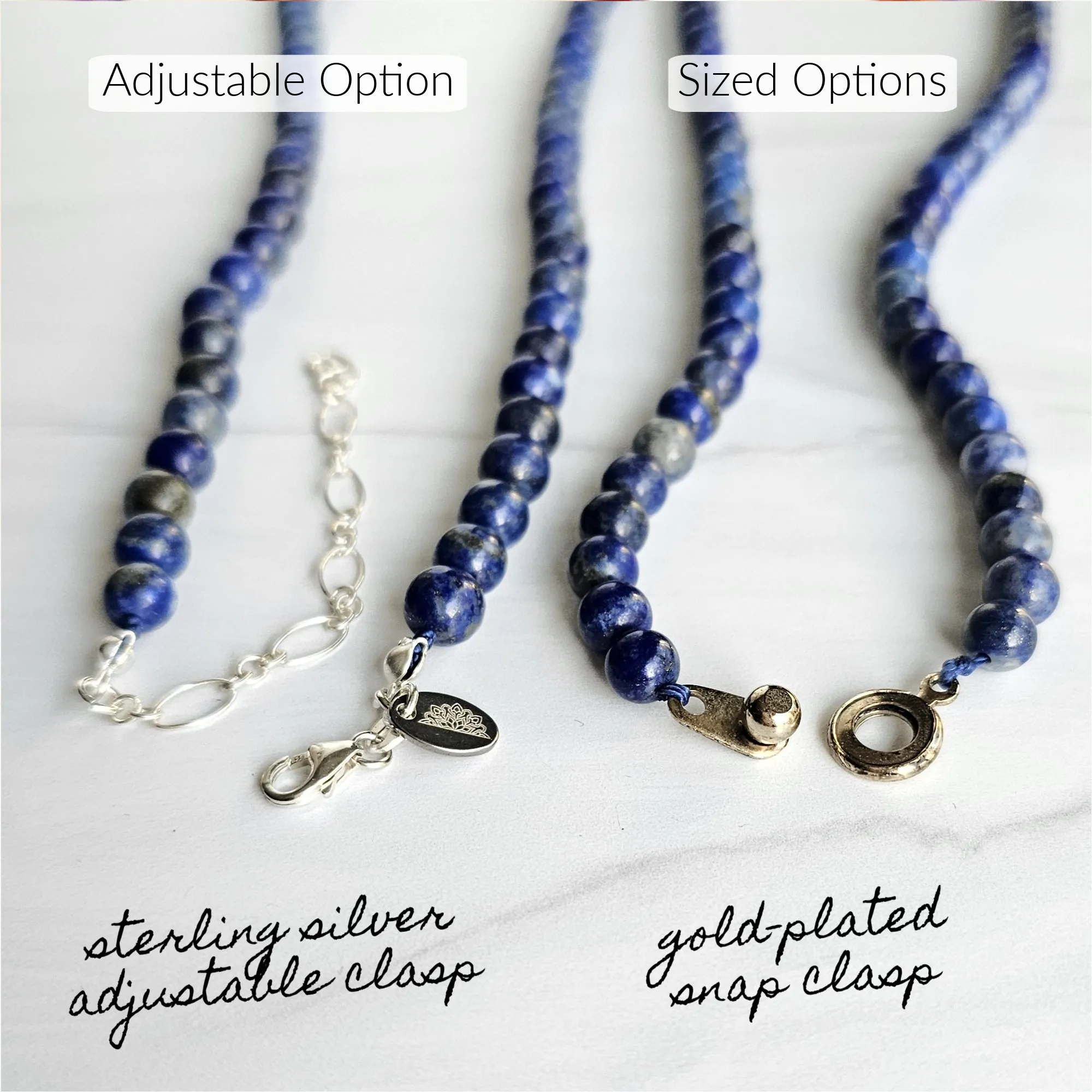 Adults | Lapis Lazuli   Raw Cherry Amber Necklace
