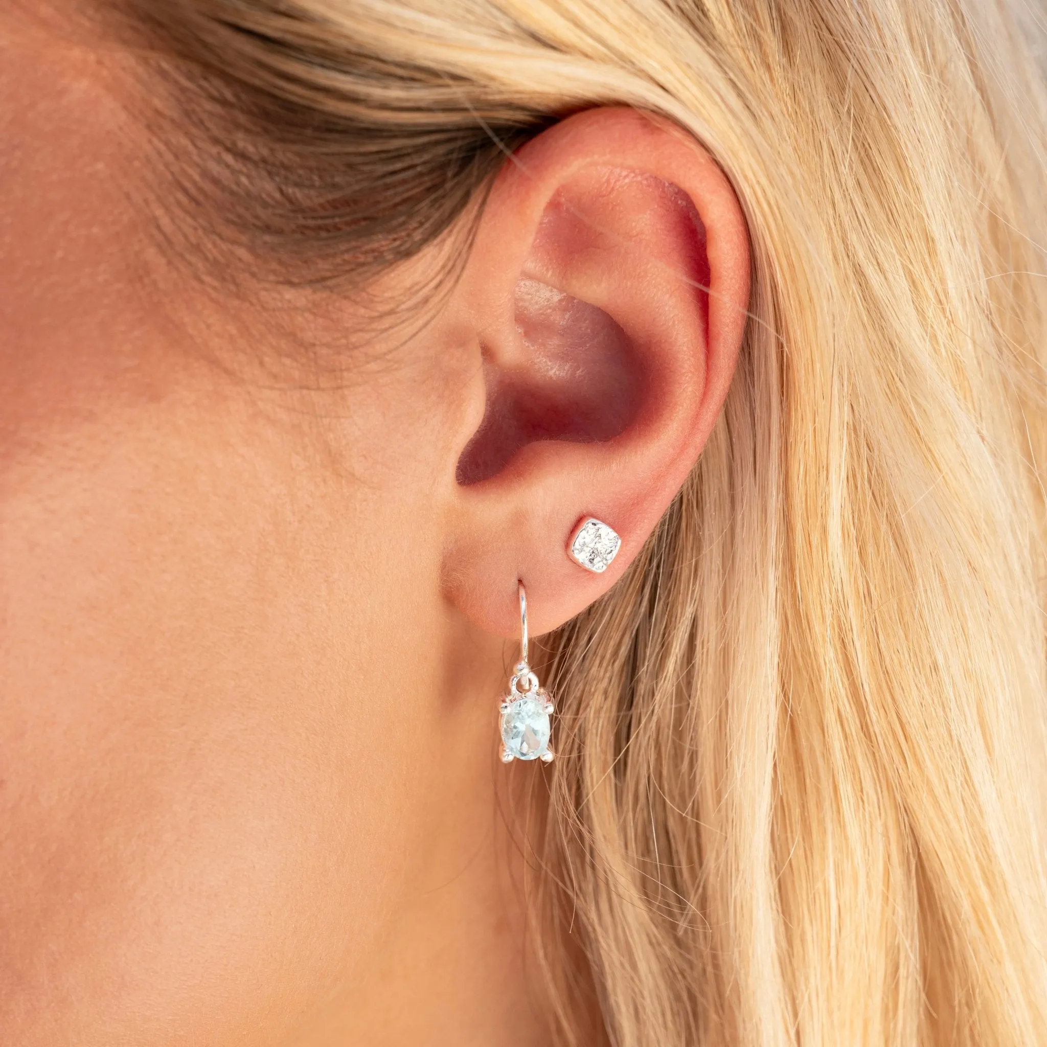 Aquamarine cove earrings