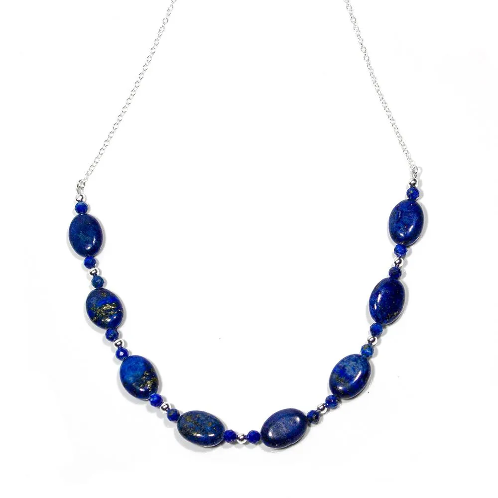 Best Lapis Lazuli Sterling Silver U Necklace - Mid Length