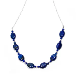 Best Lapis Lazuli Sterling Silver U Necklace - Mid Length