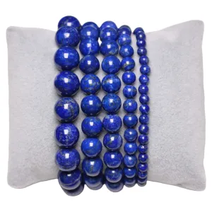 Bracelet lapis lazuli AA  non teinté