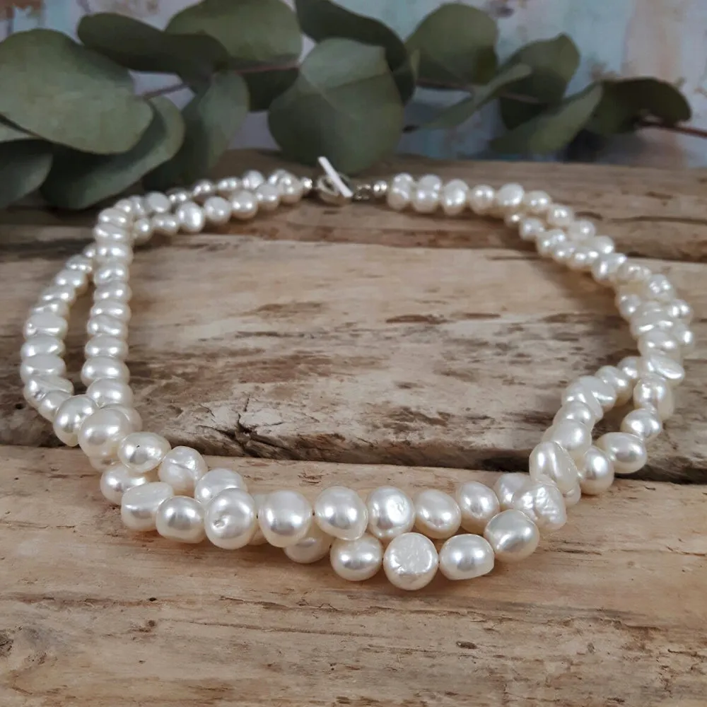 Ella White Pearl Necklace