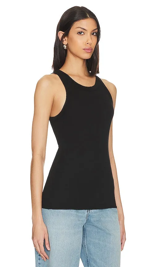 Enza Costa Bold Sheath Tank in Black