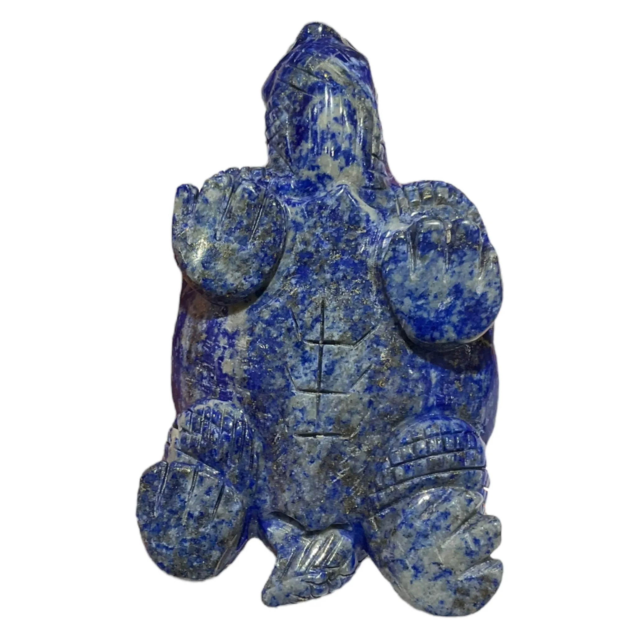 Figurine Tortue en Lapis-lazuli pièce unique numéro TL2