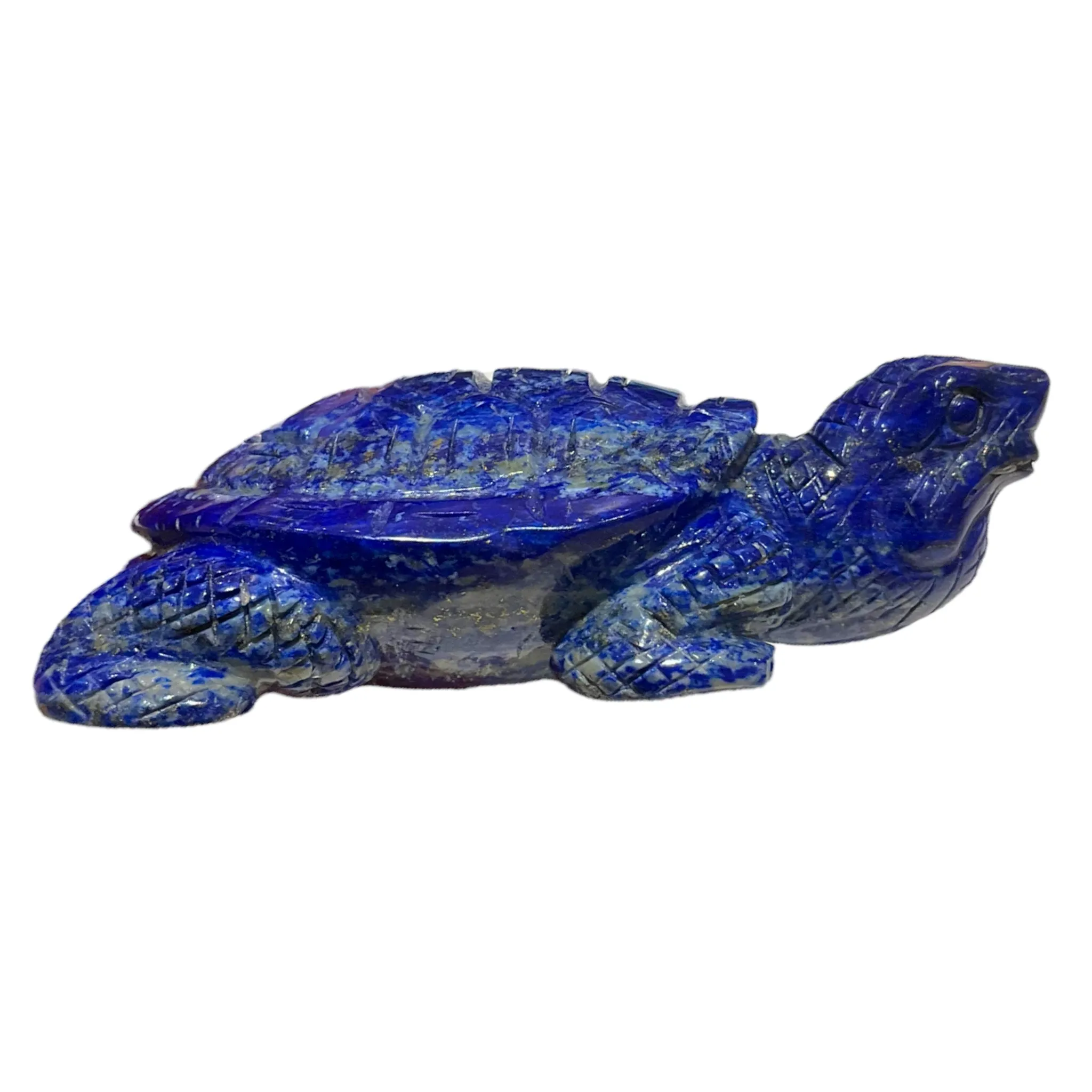 Figurine Tortue en Lapis-lazuli pièce unique numéro TL2