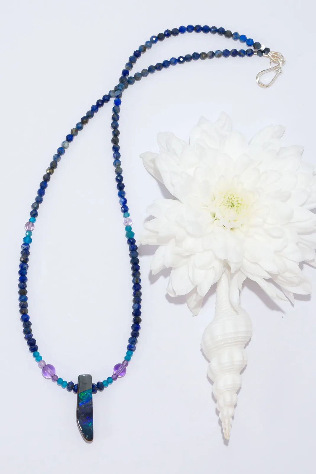Necklace Australian Opal Wind Rock