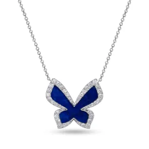 PICCOLE SONATE Butterfly Necklace with Lapis Lazuli