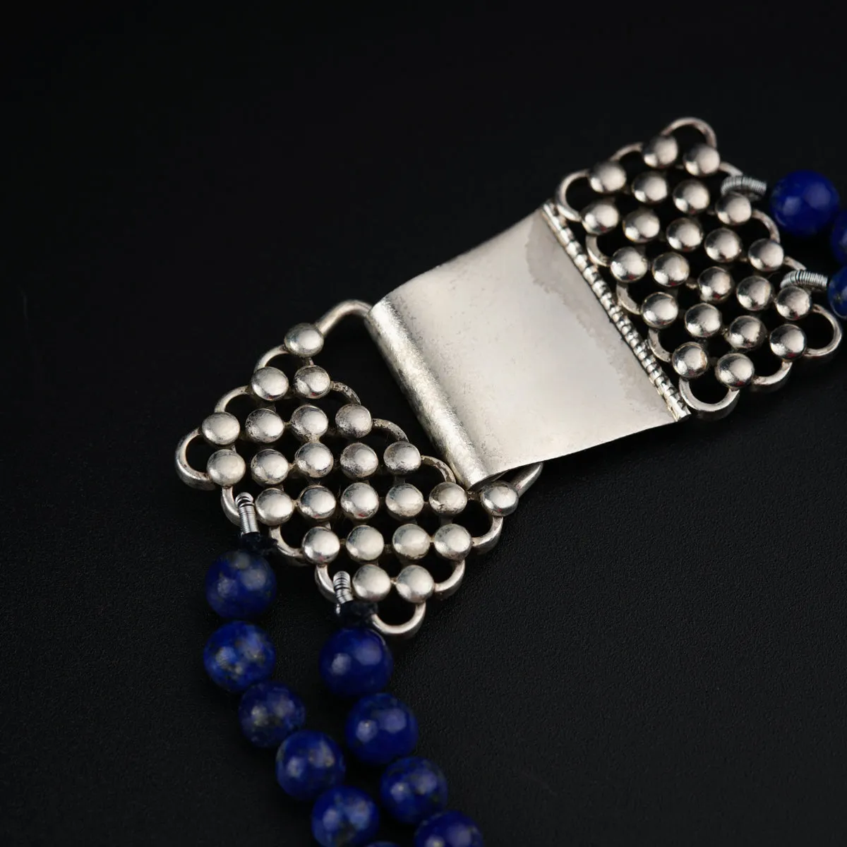 Silver with Lapis Lazuli Moonlit Pearls set