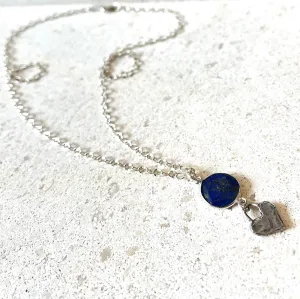 SS Charmed Hearts Lapis Necklace