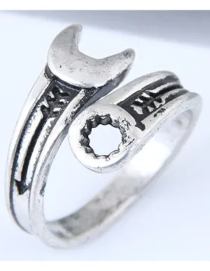 TR37 Silver Wrench Design Toe Ring